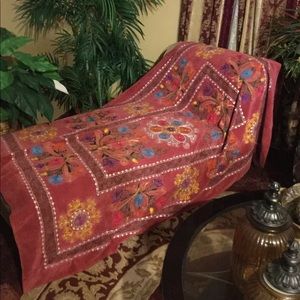 Russian Embroidered Folk Blanket